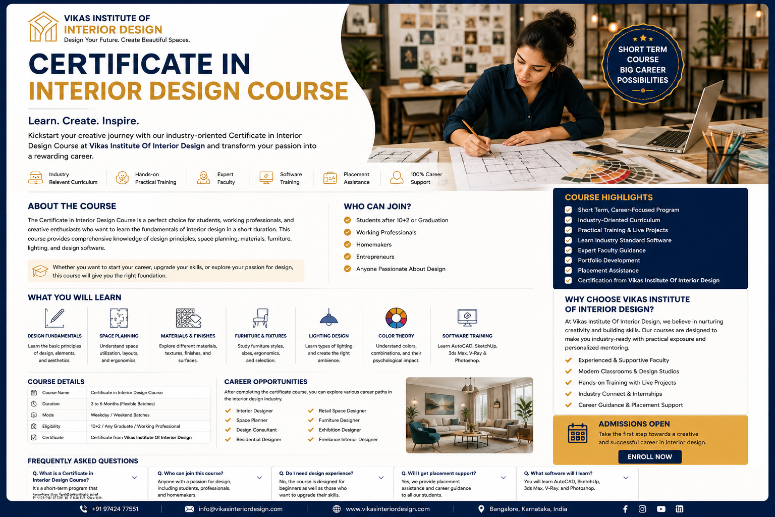 Certificate in Interior Design Course