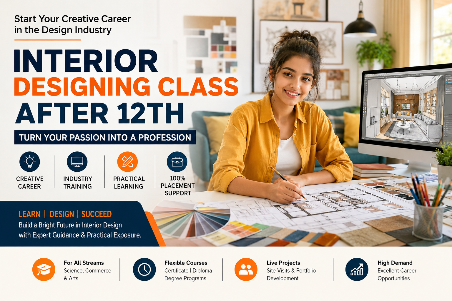 Interior Designing Class After 12th