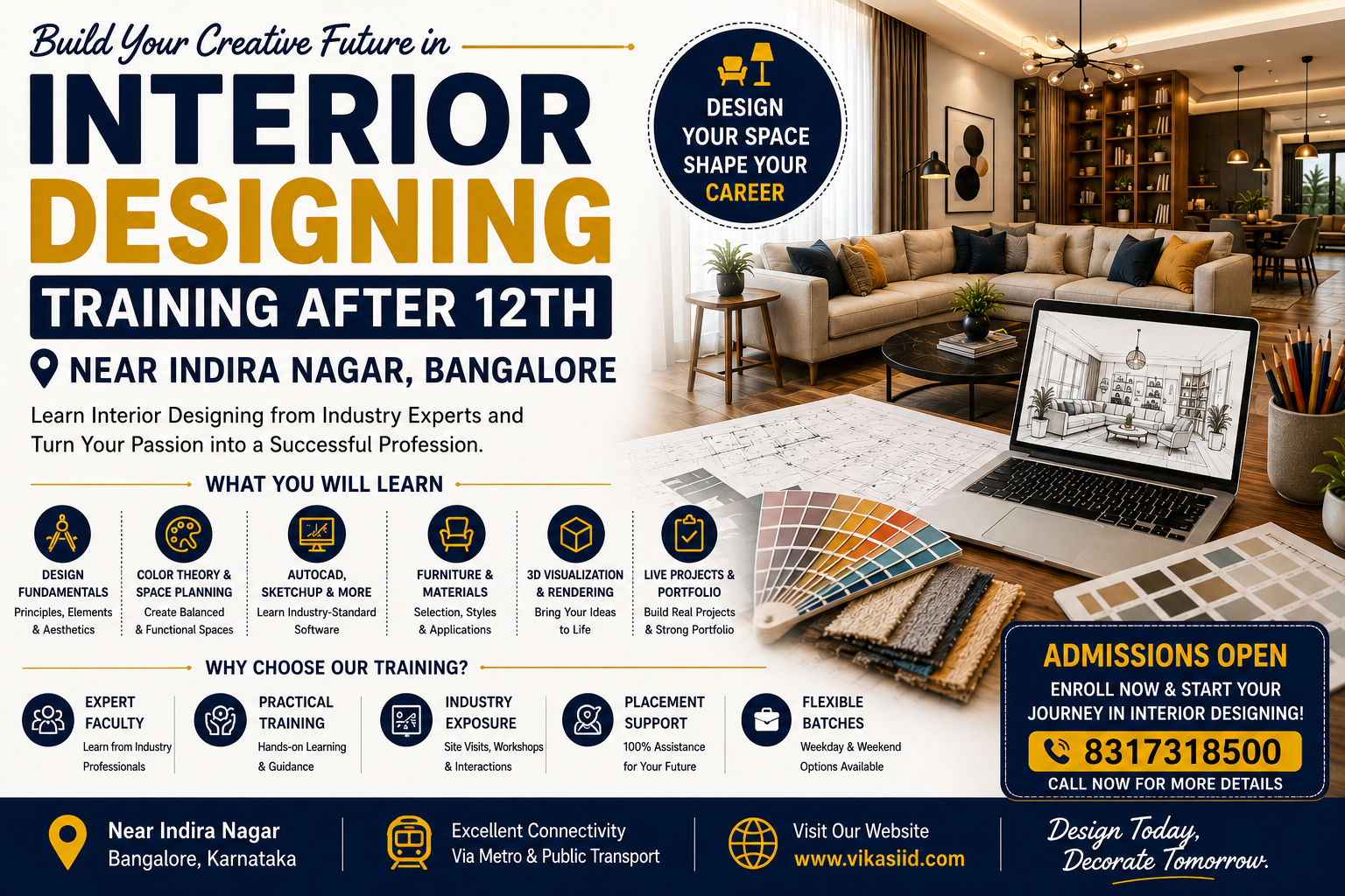 Interior Designing Training After 12th Near Indira Nagar