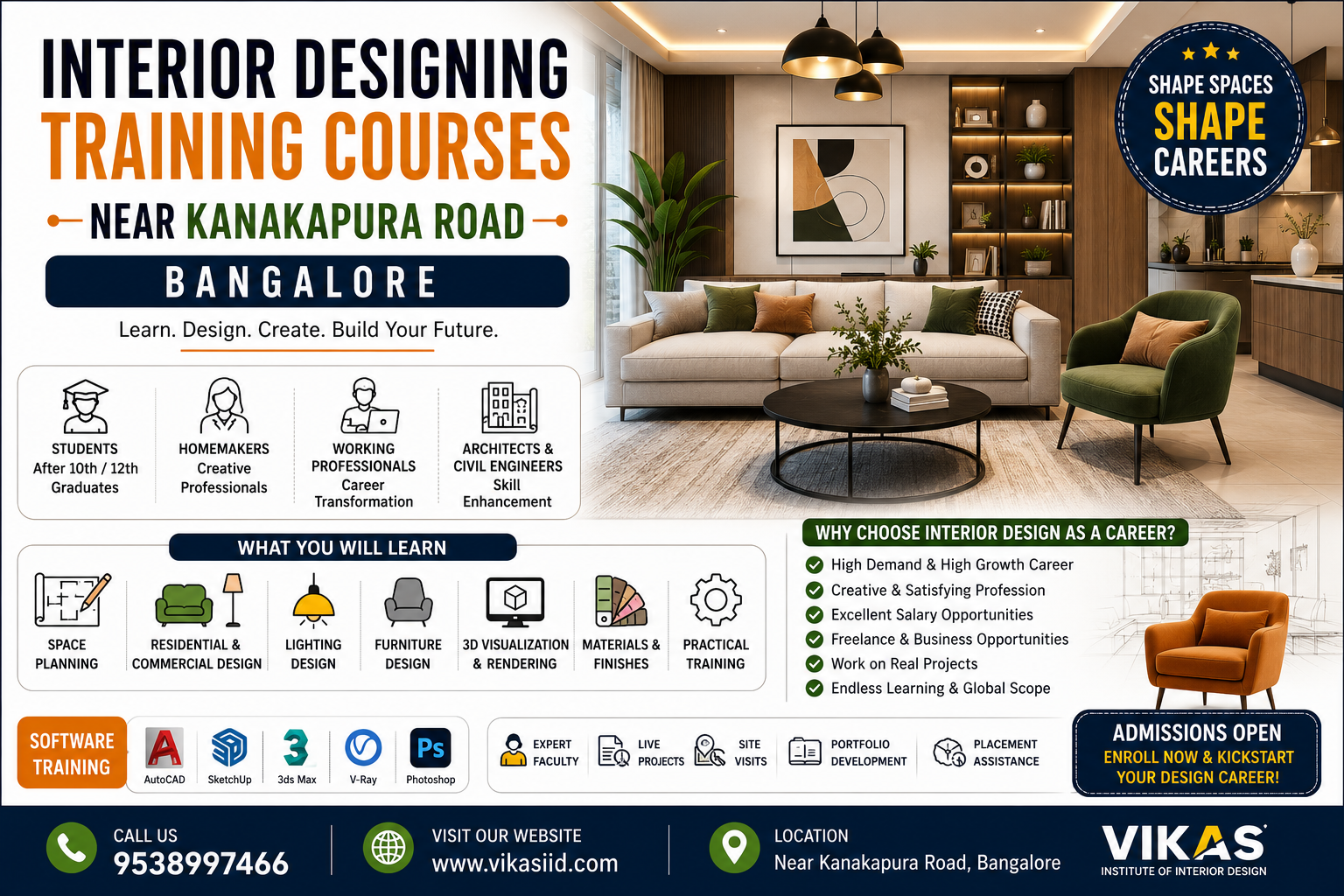 Interior Designing Training Courses Near Kanakapura