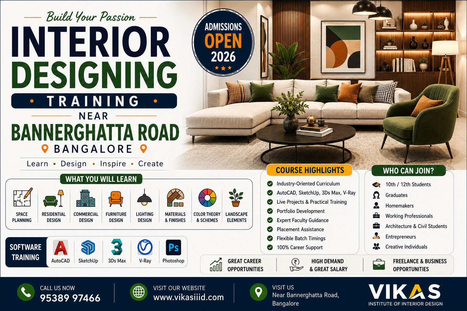 Interior Designing Training Near Bannerghatta Road