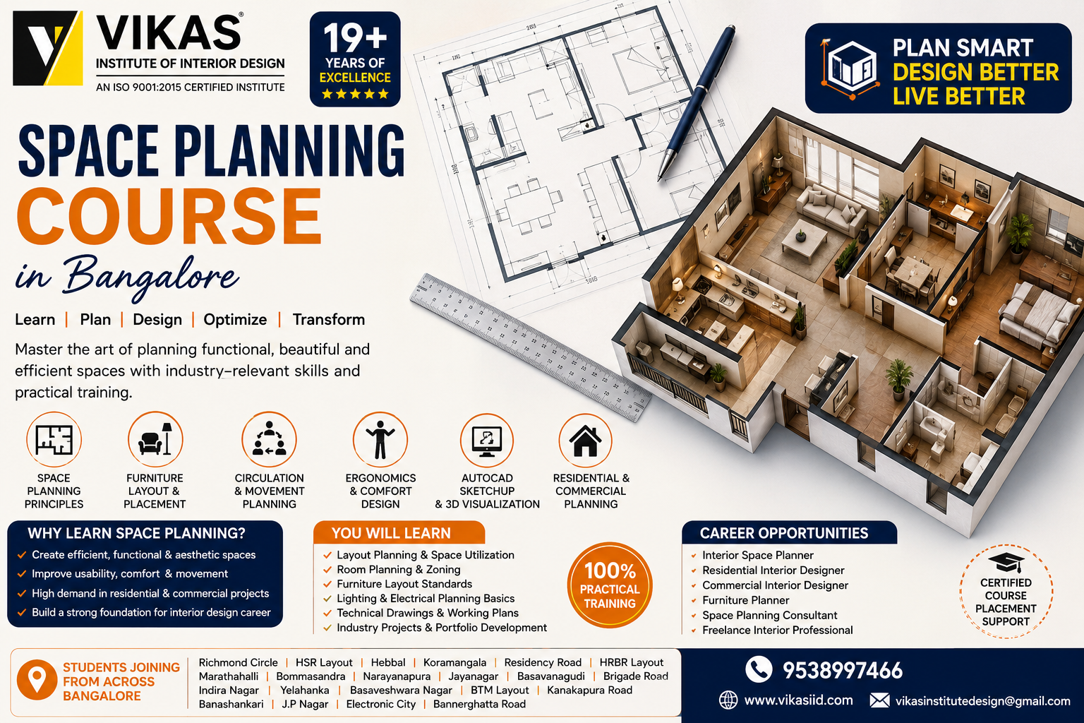 Space planning course in Bangalore