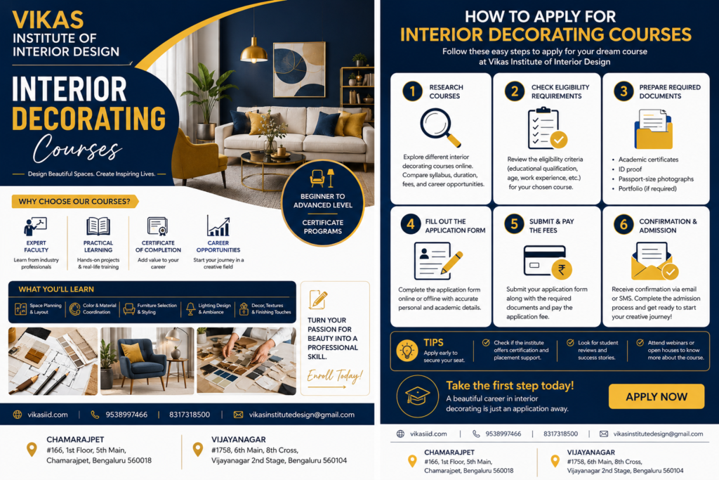 Interior decorating courses