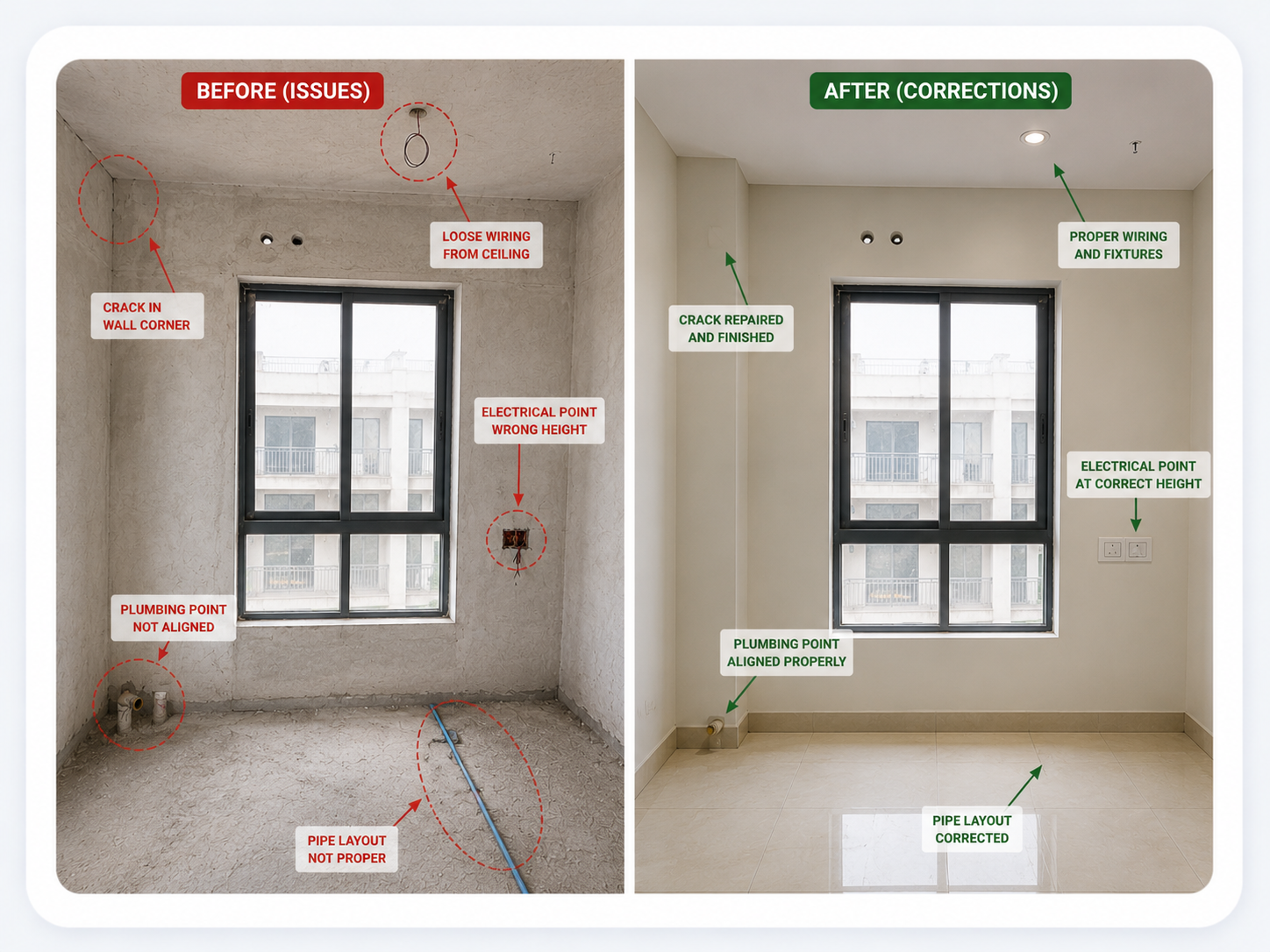Interior Design Site Corrections and Improvements